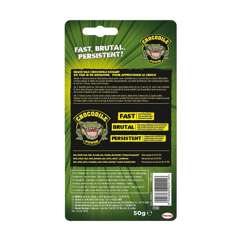 Crocodile Power Colla Universale 50 gr PATTEX - Forte e Flessibile